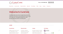 Desktop Screenshot of curacare.co.uk